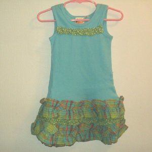 NEW Le Fromage et L'orange Infants 18 Months Dress Plaid Ruffled Bottom Portion